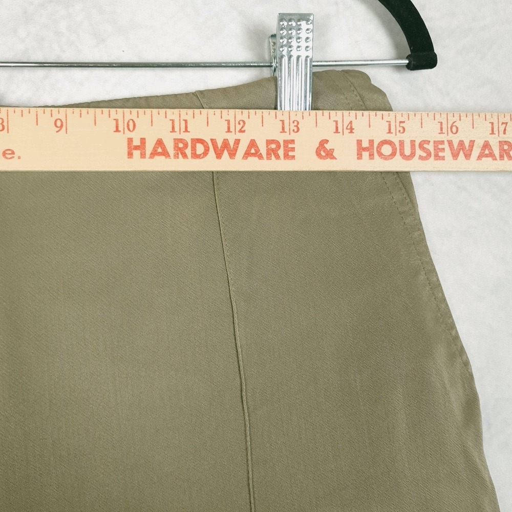 3.1 Phillip Lim Pants Womens 6 Green Viscose Jogger Elastic Cuff Relaxed Pull On - Picture 8 of 16
